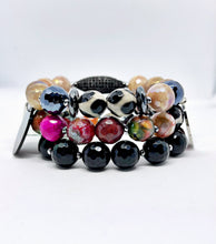 Load image into Gallery viewer, Nothing to Prove - 3 stack gemstone bracelets